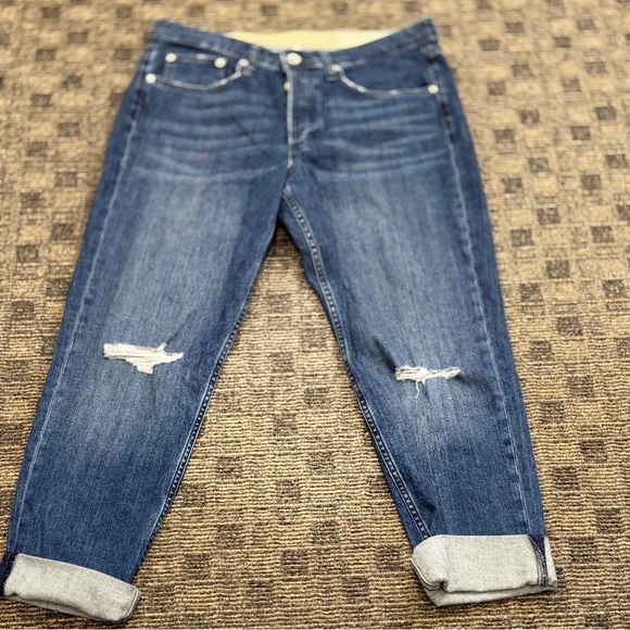 Women's RAG & BONE Rosa Mid Rise Boyfriend Distressed Jeans Size 30 - Picture 6 of 13